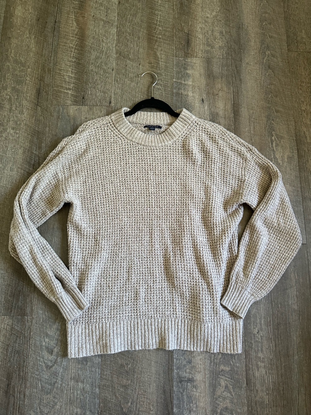 American Eagle Outfitters Beige Crew Neck Sweater - Picture 3 of 4